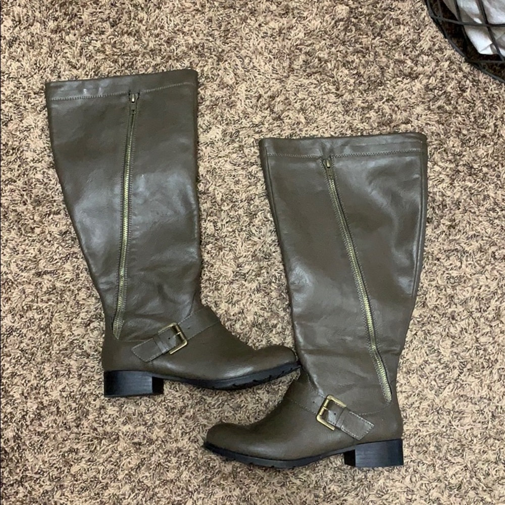 JustFab brown riding boots